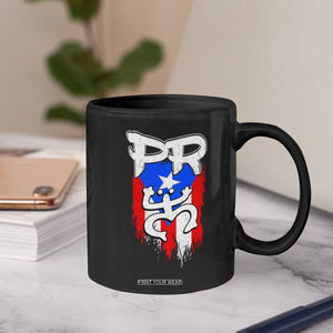 Puerto Rico Flag Hispanic Heritage Month Boricua Taino Coqui Frog Coffee Mug TS11 Print Your Wear
