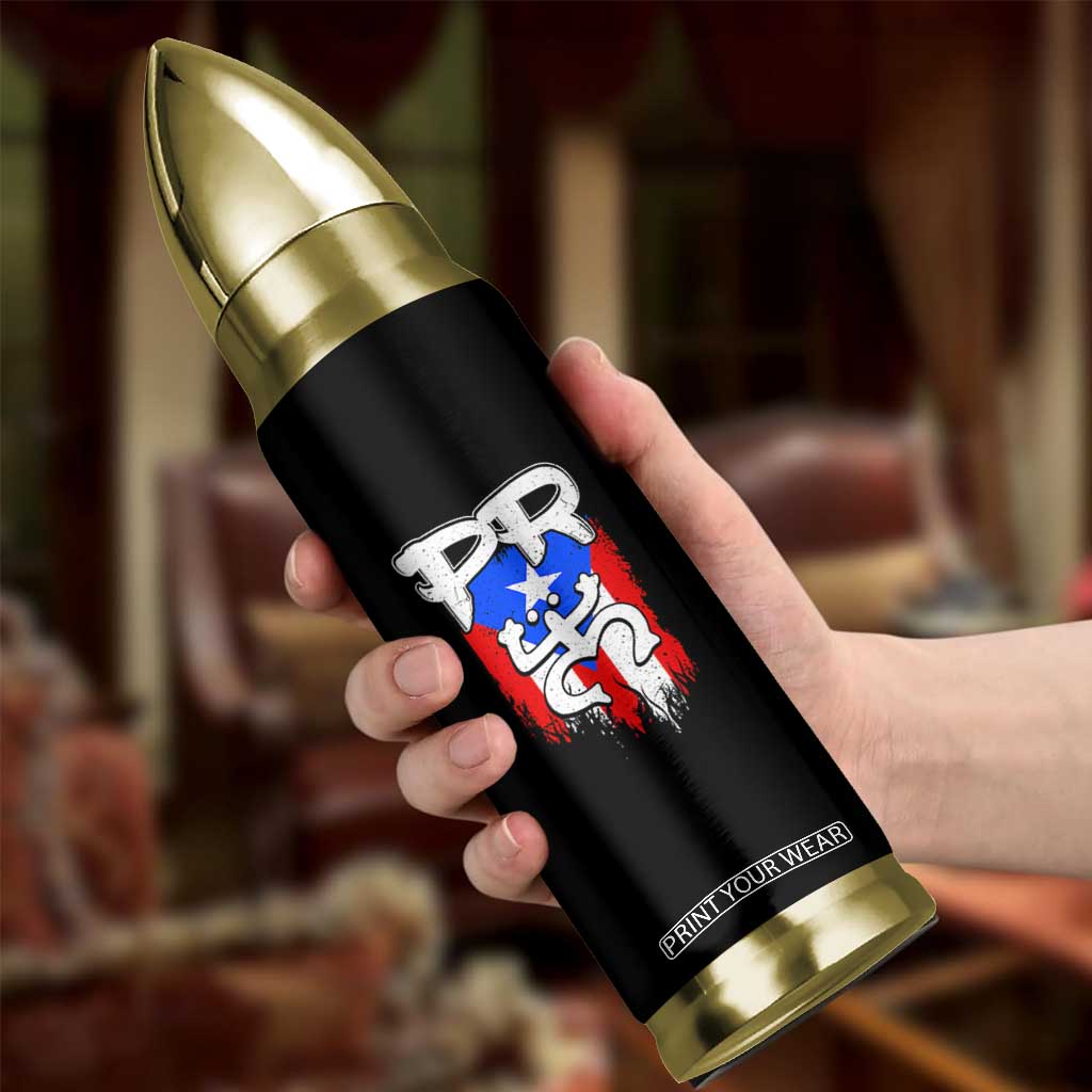 Puerto Rico Flag Hispanic Heritage Month Boricua Taino Coqui Frog Bullet Tumbler TS11 Print Your Wear