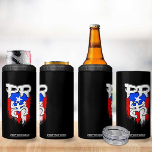 Puerto Rico Flag Hispanic Heritage Month Boricua Taino Coqui Frog 4 in 1 Can Cooler Tumbler TS11 Print Your Wear