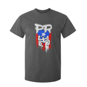 Puerto Rico Flag Hispanic Heritage Month Boricua Taino Coqui Frog T Shirt For Kid TS11 Dark Heather Print Your Wear