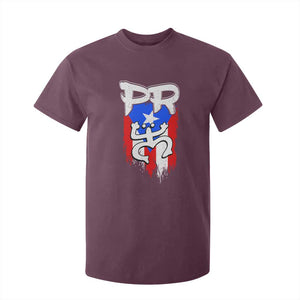 Puerto Rico Flag Hispanic Heritage Month Boricua Taino Coqui Frog T Shirt For Kid TS11 Maroon Print Your Wear