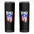 Puerto Rico Flag Hispanic Heritage Month Boricua Taino Coqui Frog Skinny Tumbler TS11 Black Print Your Wear