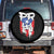 Puerto Rico Flag Hispanic Heritage Month Boricua Taino Coqui Frog Spare Tire Cover TS11 No hole Black Print Your Wear