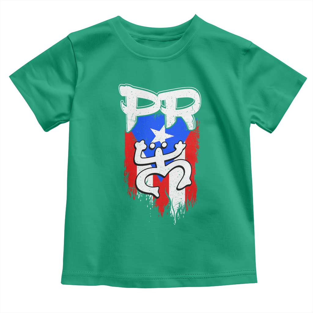 Puerto Rico Flag Hispanic Heritage Month Boricua Taino Coqui Frog Toddler T Shirt TS11 Irish Green Print Your Wear