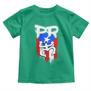 Puerto Rico Flag Hispanic Heritage Month Boricua Taino Coqui Frog Toddler T Shirt TS11 Irish Green Print Your Wear