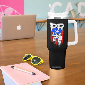 Puerto Rico Flag Hispanic Heritage Month Boricua Taino Coqui Frog Tumbler With Handle TS11 Print Your Wear