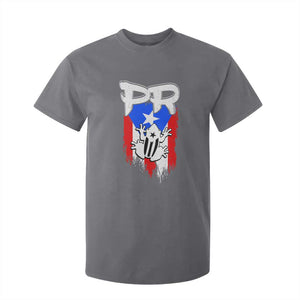 Puerto Rico Flag Hispanic Heritage Month Boricua Coqui Frog T Shirt For Kid TS11 Charcoal Print Your Wear