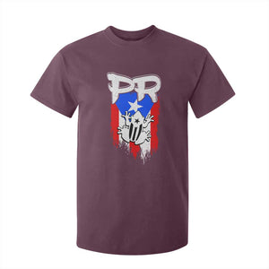 Puerto Rico Flag Hispanic Heritage Month Boricua Coqui Frog T Shirt For Kid TS11 Maroon Print Your Wear