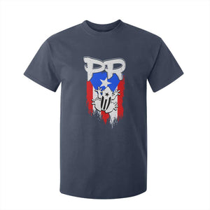 Puerto Rico Flag Hispanic Heritage Month Boricua Coqui Frog T Shirt For Kid TS11 Navy Print Your Wear