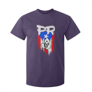 Puerto Rico Flag Hispanic Heritage Month Boricua Coqui Frog T Shirt For Kid TS11 Purple Print Your Wear
