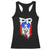Puerto Rico Flag Hispanic Heritage Month Boricua Coqui Frog Racerback Tank Top TS11 Black Print Your Wear