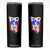 Puerto Rico Flag Hispanic Heritage Month Boricua Coqui Frog Skinny Tumbler TS11 Black Print Your Wear
