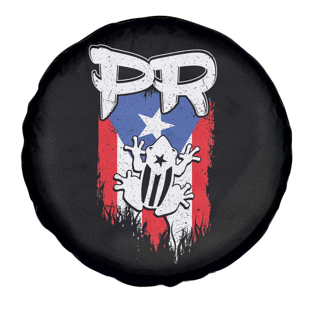 Puerto Rico Flag Hispanic Heritage Month Boricua Coqui Frog Spare Tire Cover TS11 Print Your Wear