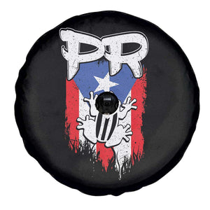 Puerto Rico Flag Hispanic Heritage Month Boricua Coqui Frog Spare Tire Cover TS11 Print Your Wear
