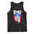 Puerto Rico Flag Hispanic Heritage Month Boricua Coqui Frog Tank Top TS11 Black Print Your Wear
