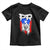 Puerto Rico Flag Hispanic Heritage Month Boricua Coqui Frog Toddler T Shirt TS11 Black Print Your Wear
