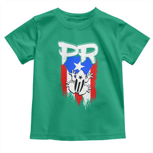 Puerto Rico Flag Hispanic Heritage Month Boricua Coqui Frog Toddler T Shirt TS11 Irish Green Print Your Wear