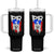 Puerto Rico Flag Hispanic Heritage Month Boricua Coqui Frog Tumbler With Handle TS11 One Size: 40 oz Black Print Your Wear
