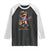 Puerto Rico Coqui Frog Puerto Rican Flag Taino Boricua Guitar Raglan Shirt TS11 Black White Print Your Wear
