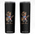 Puerto Rico Coqui Frog Puerto Rican Flag Taino Boricua Guitar Skinny Tumbler TS11 Black Print Your Wear