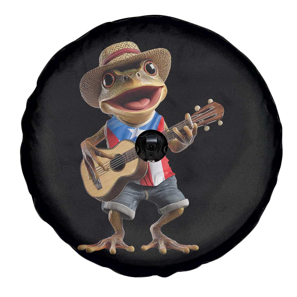 Puerto Rico Coqui Frog Puerto Rican Flag Taino Boricua Guitar Spare Tire Cover TS11 Print Your Wear