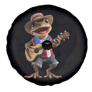 Puerto Rico Coqui Frog Puerto Rican Flag Taino Boricua Guitar Spare Tire Cover TS11 Print Your Wear