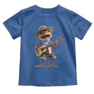 Puerto Rico Coqui Frog Puerto Rican Flag Taino Boricua Guitar Toddler T Shirt TS11 Royal Blue Print Your Wear