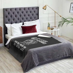 Funny If I Ever Get Rabies You're High On My Bitin' List Racoon Throw Blanket TS11 Print Your Wear