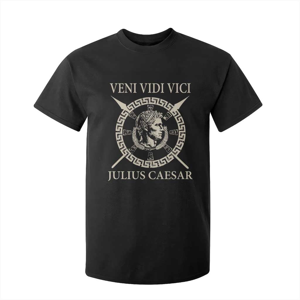 Julius Caesar T Shirt For Kid Veni Vidi Vici Roman History TS11 Black Print Your Wear