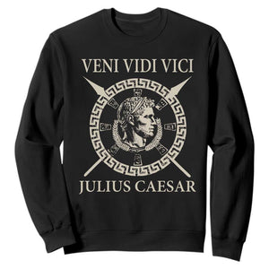 Julius Caesar Sweatshirt Veni Vidi Vici Roman History TS11 Black Print Your Wear