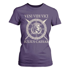 Julius Caesar T Shirt For Women Veni Vidi Vici Roman History TS11 Purple Print Your Wear