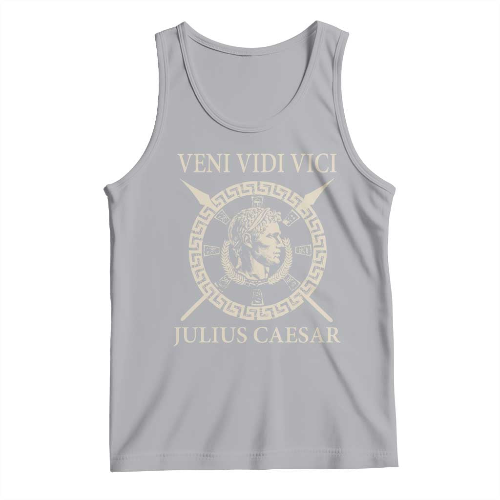 Julius Caesar Tank Top Veni Vidi Vici Roman History TS11 Athletic Heather Print Your Wear