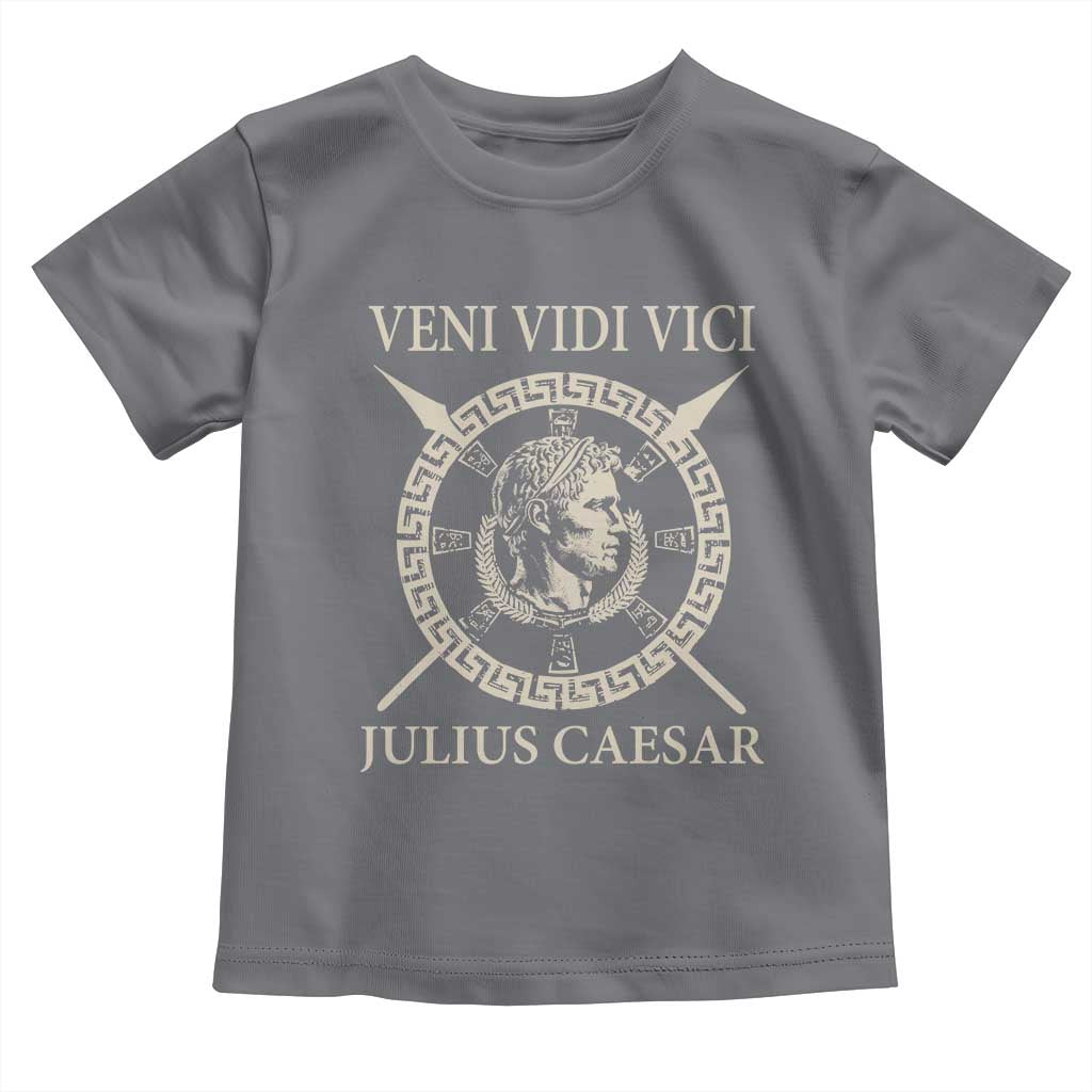 Julius Caesar Toddler T Shirt Veni Vidi Vici Roman History TS11 Charcoal Print Your Wear