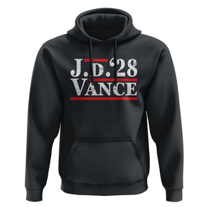 J.D Vance'28 Hoodie US Presidential Election Vintage Stripes TS11 Black Print Your Wear