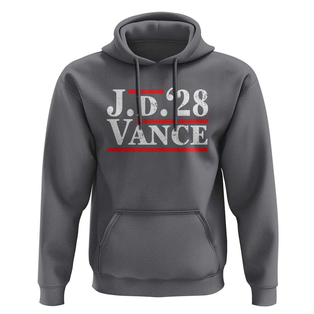 J.D Vance'28 Hoodie US Presidential Election Vintage Stripes TS11 Charcoal Print Your Wear