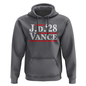 J.D Vance'28 Hoodie US Presidential Election Vintage Stripes TS11 Charcoal Print Your Wear