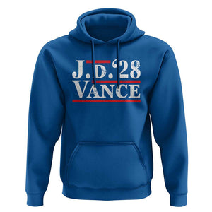 J.D Vance'28 Hoodie US Presidential Election Vintage Stripes TS11 Royal Blue Print Your Wear