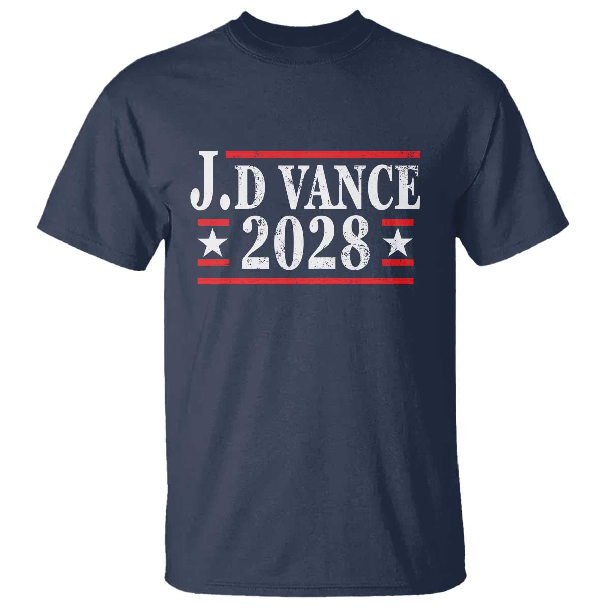 J.D Vance 2028 T Shirt Vintage Striped Star TS11 Navy Print Your Wear