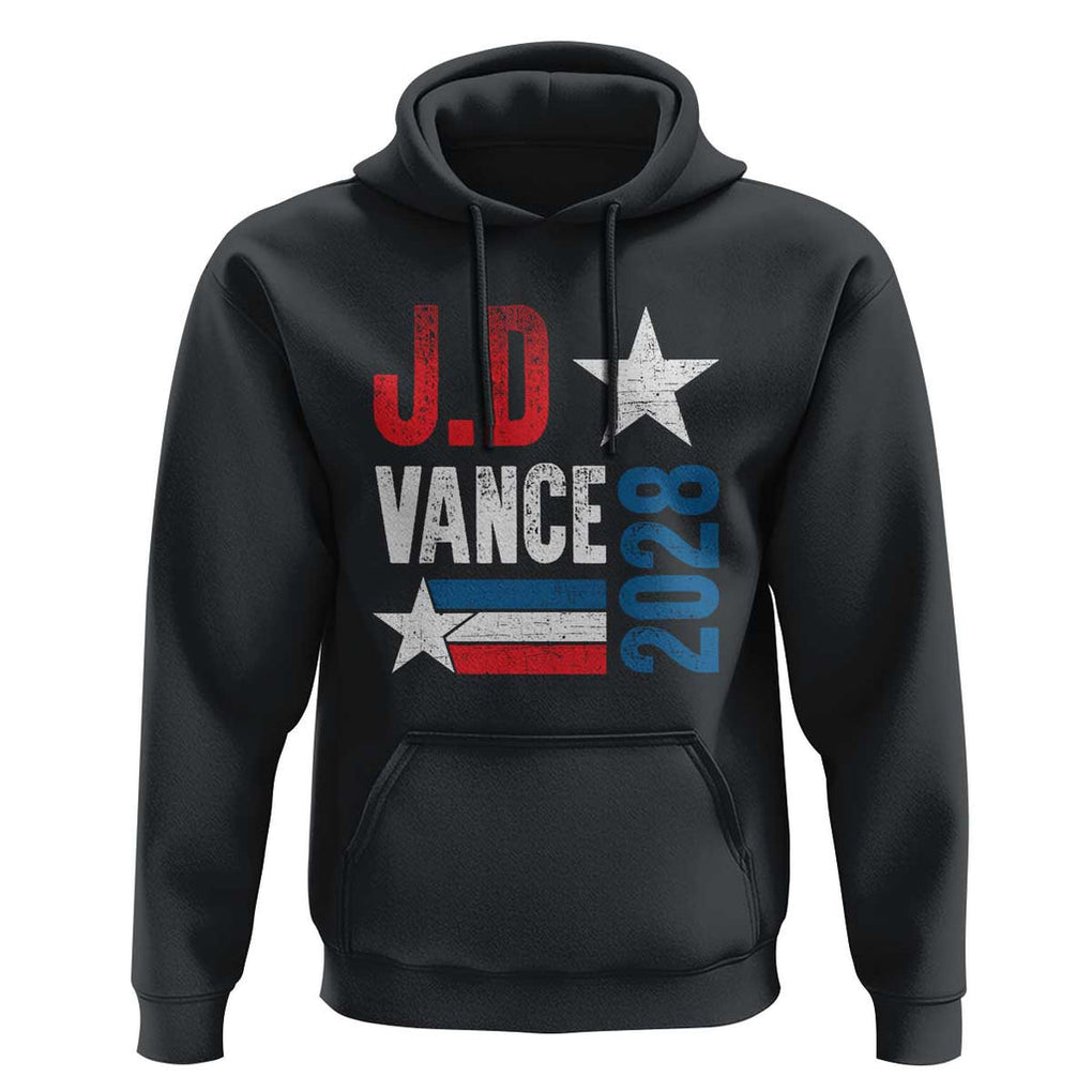 J.D Vance 2028 Hoodie Vintage US Presidential Election Star TS11 Black Print Your Wear