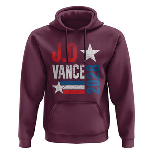 J.D Vance 2028 Hoodie Vintage US Presidential Election Star TS11 Maroon Print Your Wear
