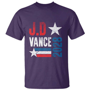J.D Vance 2028 T Shirt Vintage US Presidential Election Star TS11 Purple Print Your Wear