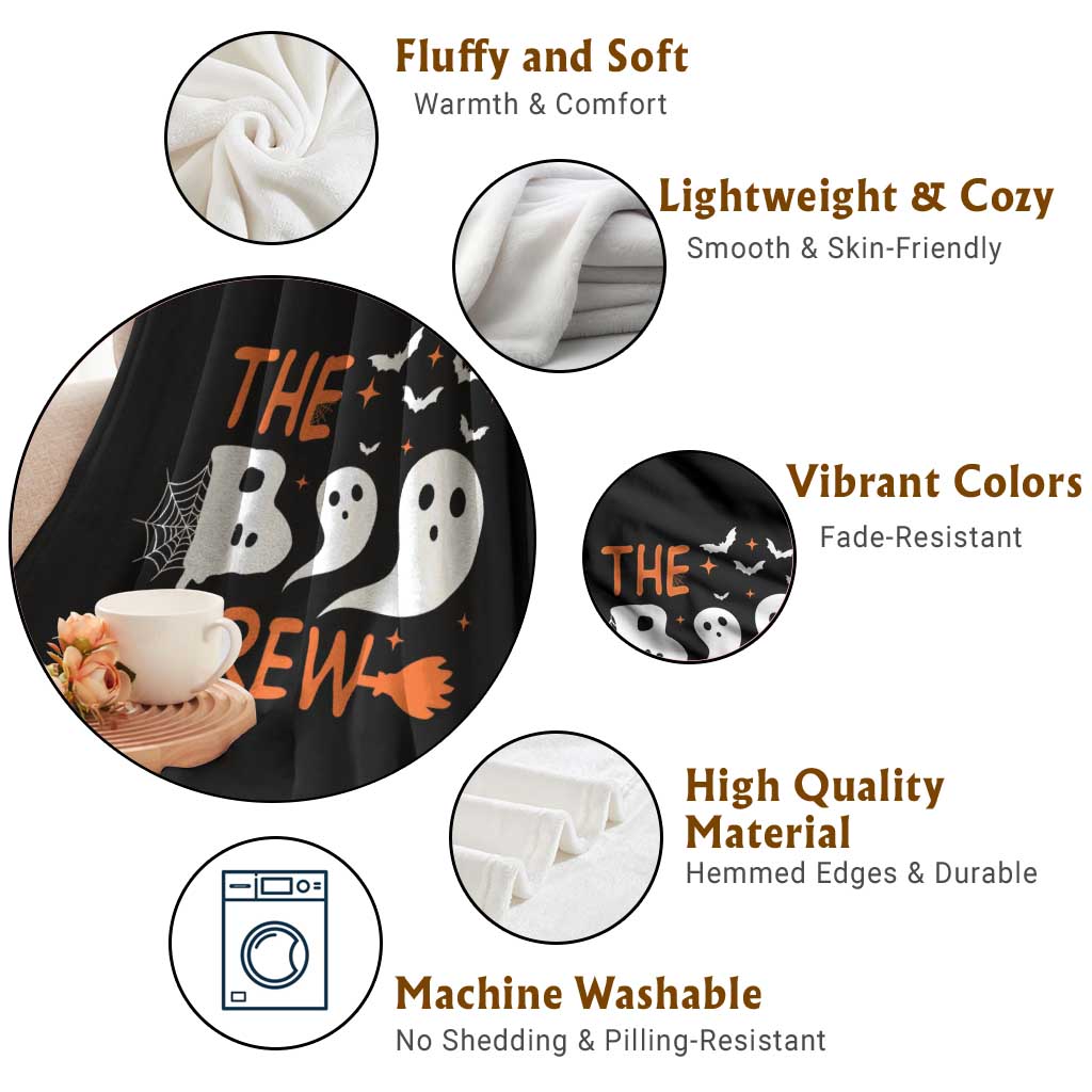 Halloween Throw Blanket The Boo Crew Trick Or Treat Ghost Squad TS11 Print Your Wear