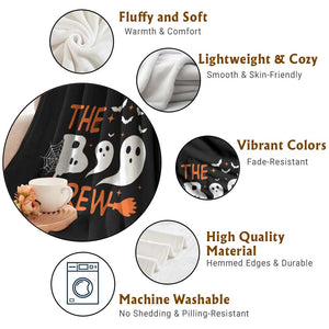 Halloween Throw Blanket The Boo Crew Trick Or Treat Ghost Squad TS11 Print Your Wear