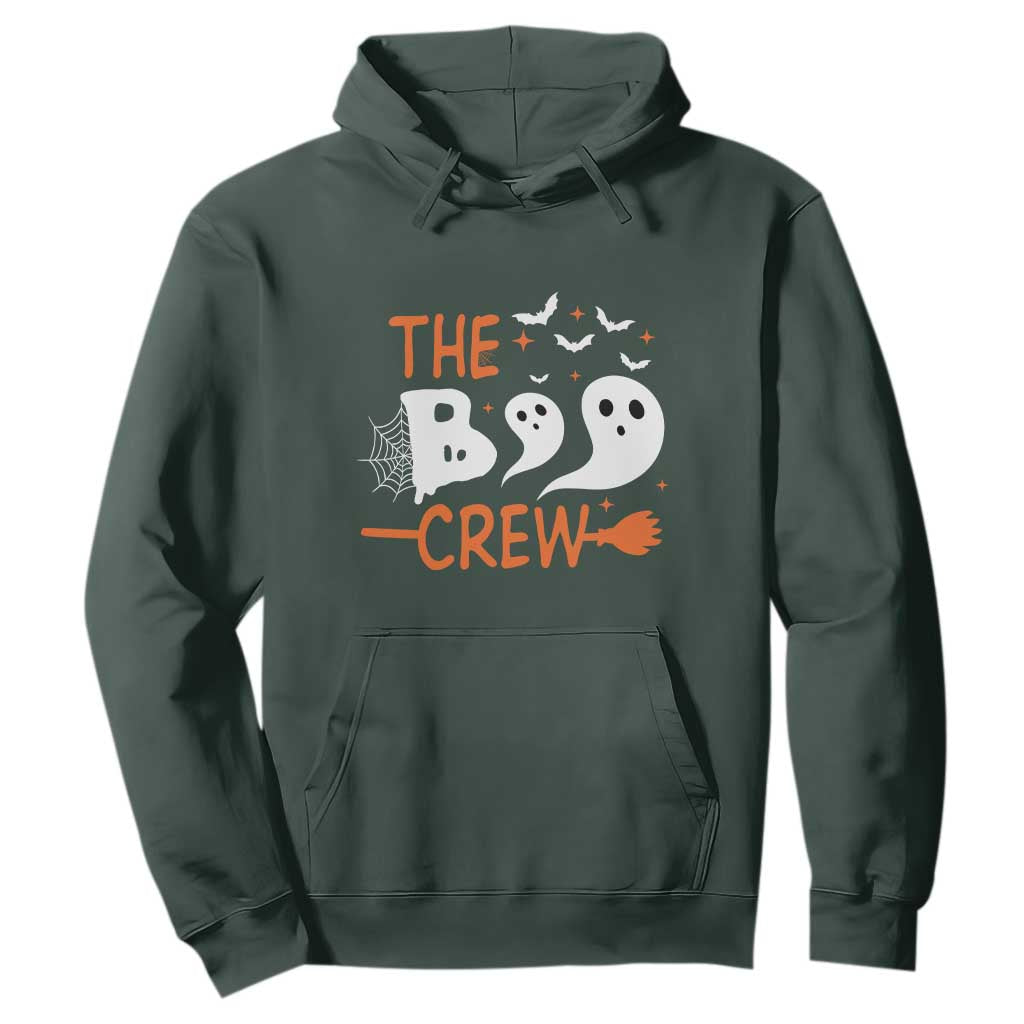 Halloween Hoodie The Boo Crew Trick Or Treat Ghost Squad TS11 Dark Forest Green Print Your Wear