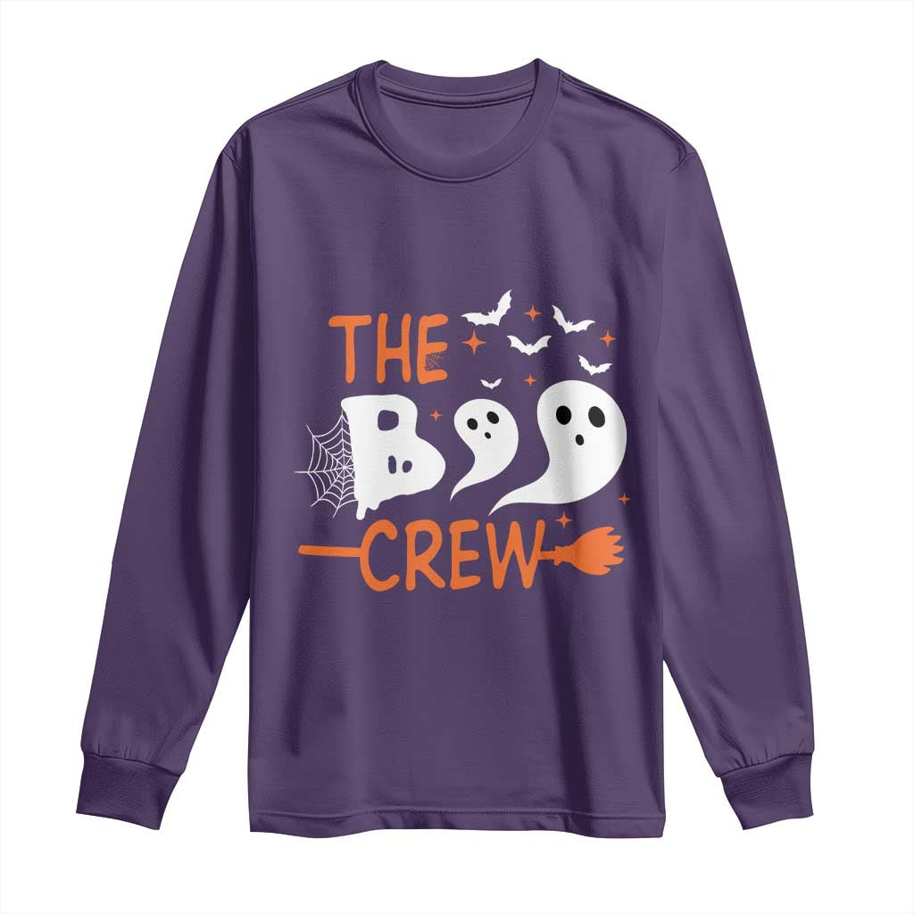 Halloween Long Sleeve Shirt The Boo Crew Trick Or Treat Ghost Squad TS11 Purple Print Your Wear