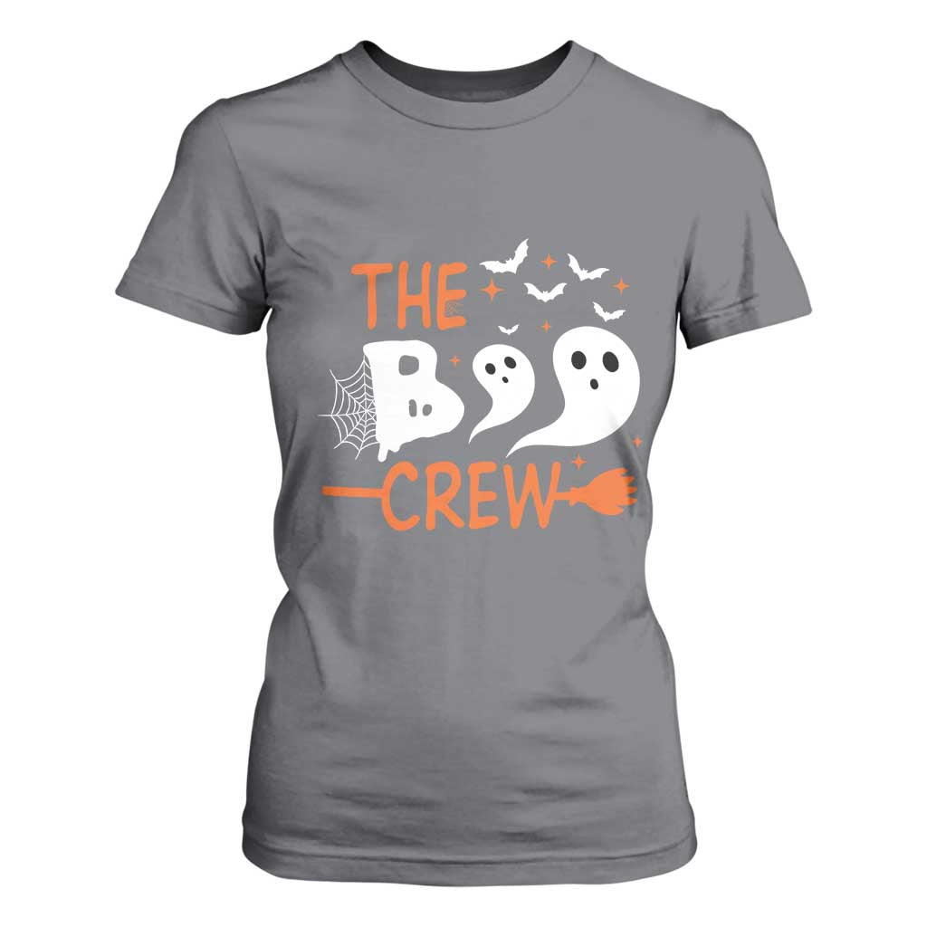 Halloween T Shirt For Women The Boo Crew Trick Or Treat Ghost Squad TS11 Charcoal Print Your Wear