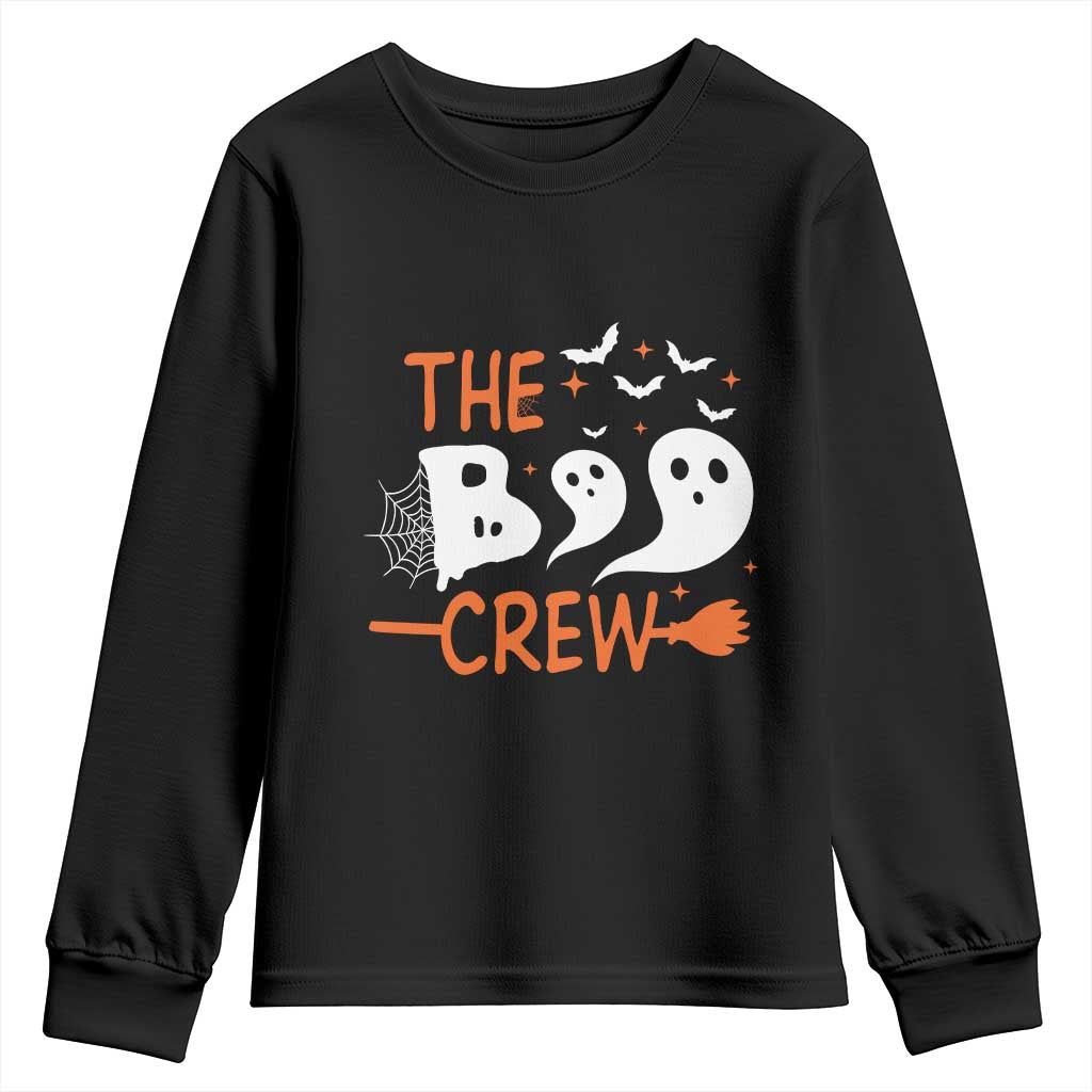 Halloween Youth Sweatshirt The Boo Crew Trick Or Treat Ghost Squad TS11 Black Print Your Wear