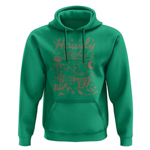 Halloween Cowgirl Hoodie Howdy Witches Retro Cowboy Boots Witch Hat Broom TS11 Irish Green Print Your Wear