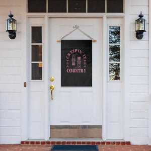 Halloween Cowgirl Garden Flag Creepin It Country Cowboy Boots Witch Socks Pentagram TS11 Print Your Wear