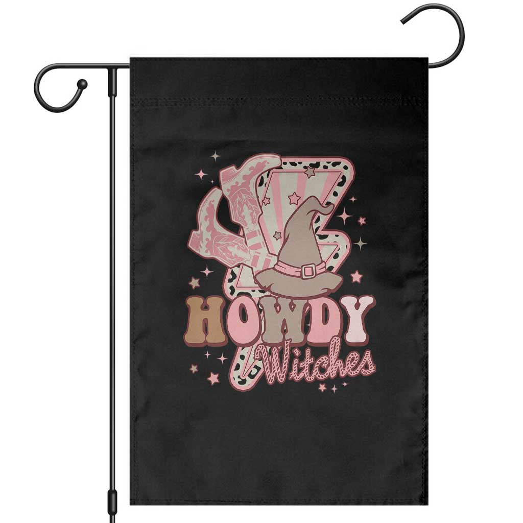 Halloween Cowgirl Garden Flag Howdy Witches Cowboy Boots Witch Hat Thunder TS11 Black Print Your Wear